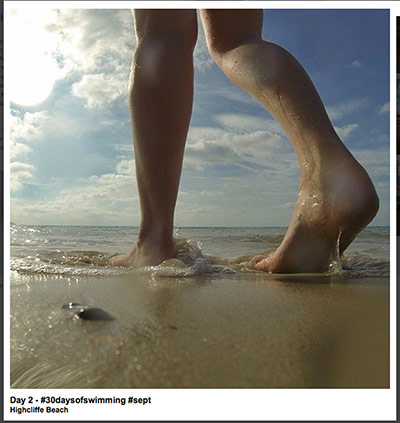 Big Picture - swimming: woman swimming in sea