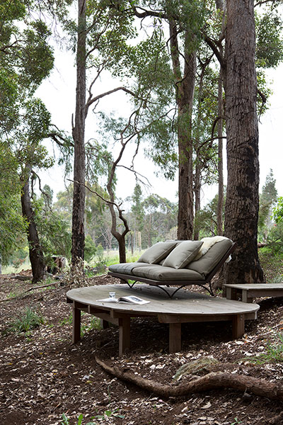 Homes - Perth House: sofa on table in middle of forest