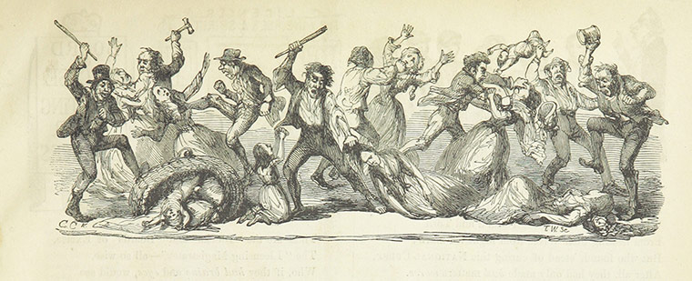 British Library: A satire in verse on the sale of gin and beer from The House that Jack buil