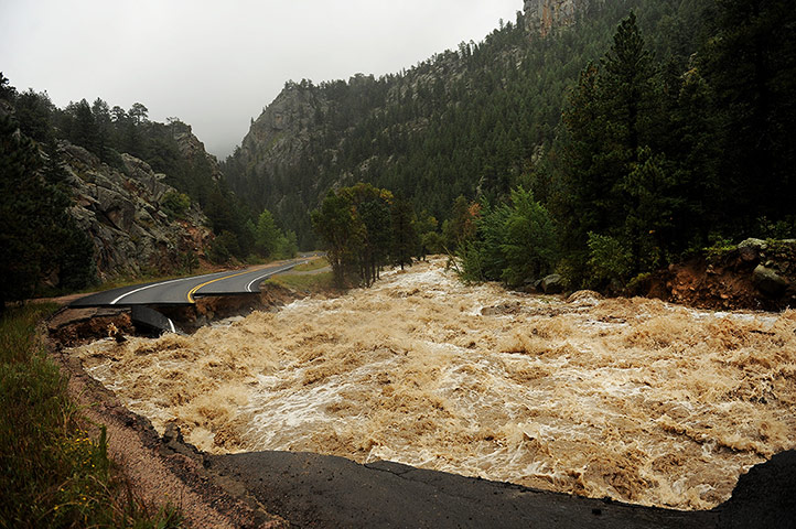 Extreme weather: Major flooding near Lyons, Co.