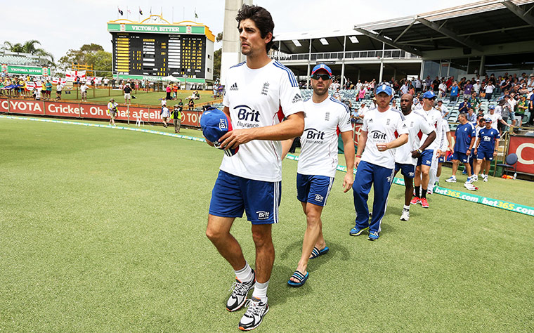third test final day: England team dejected