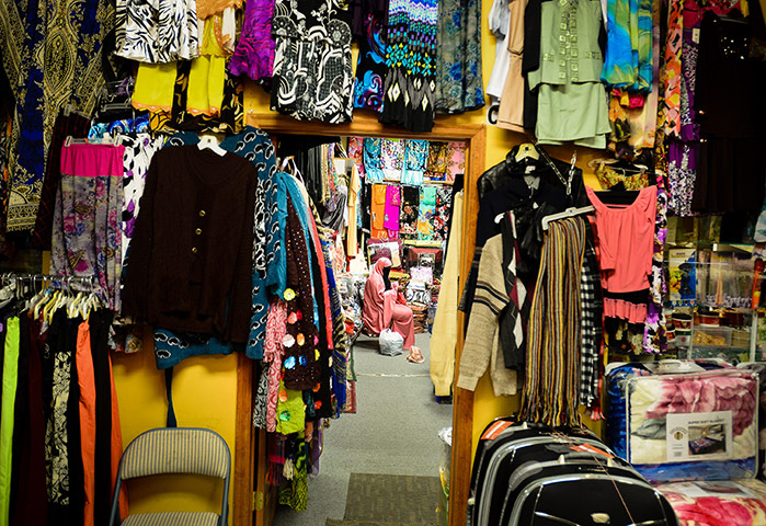 MDG in 2013: A view of the Somali clothing store inside a Somali mall in Minneapolis