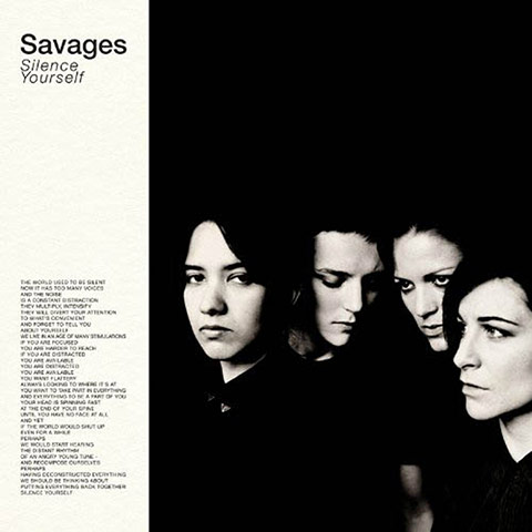 2013albumcovers: Savages Silence Yourself