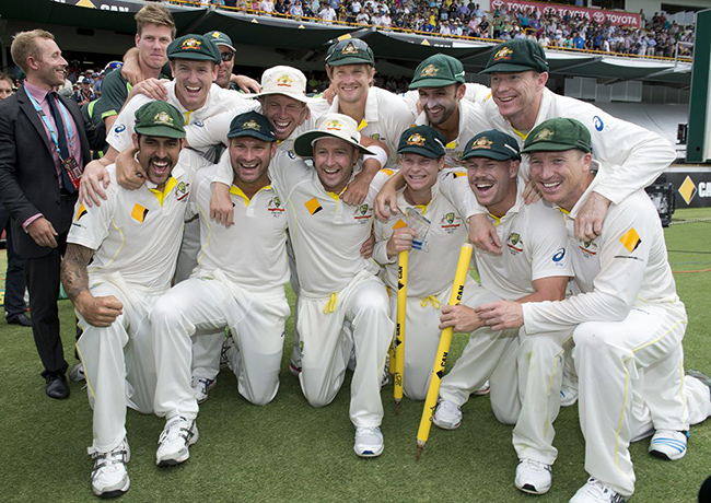 Australia ashes victory: Australian cricket team
