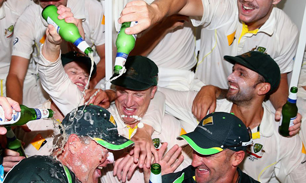 Australia ashes victory: Australian dressing rooms