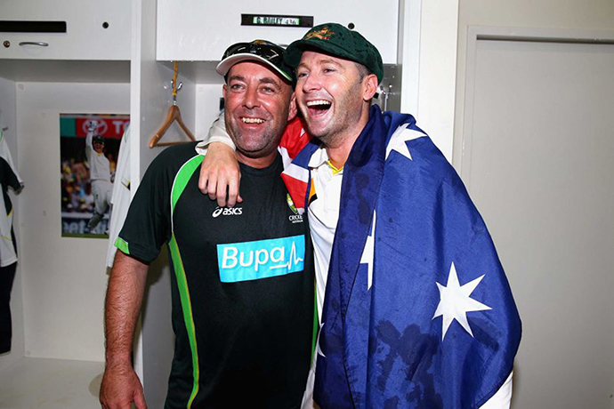 Australia ashes victory: Darren Lehmann and Michael Clarke