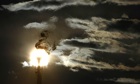 A flare stack 
