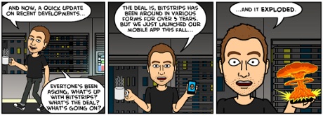 Bitstrips explicou o seu crescimento para os usuários com, sim, uma história em quadrinhos.