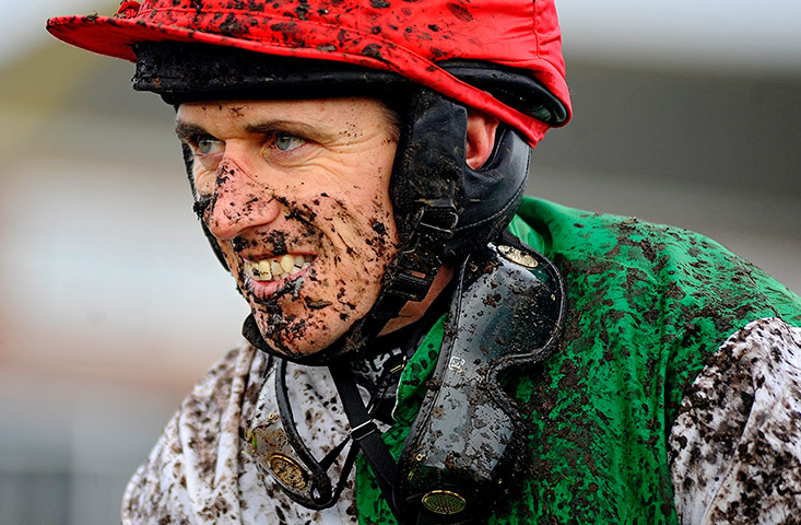 Racing at Exeter2: A muddy Paddy Brennan