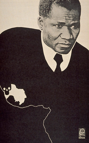 OSPAAAL posters: 1971 - Sekou Toure by Alfredo Rostgaard