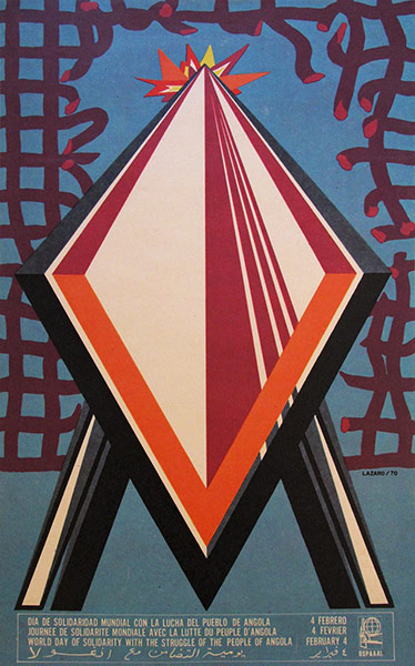 OSPAAAL posters: 1970 - World day of Solidarity with the struggle of the people of Angola by