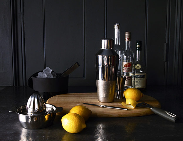 John Lewis Dec gallery: John Lewis: cocktail making equipment with lemons and ice
