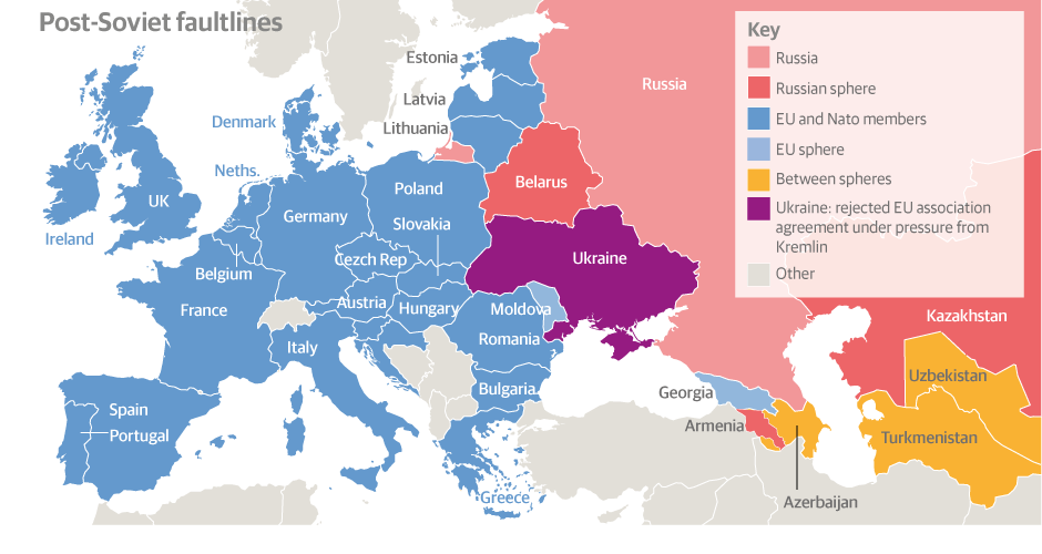 Map - Russia, EU