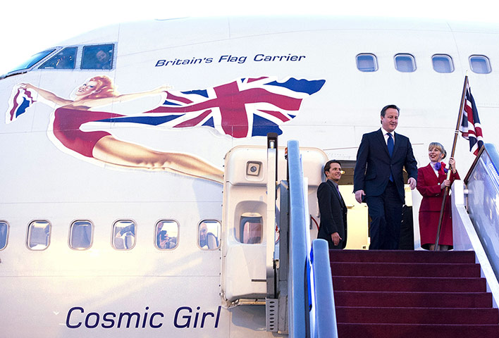 David Cameron in China: Cameron arrives in Beijing