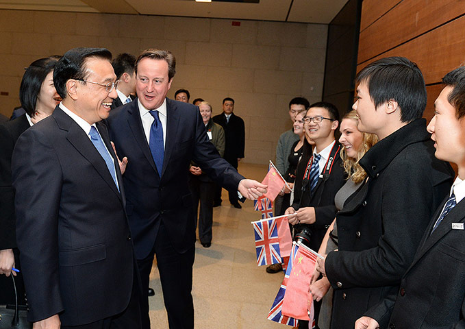 David Cameron in China: Keqiang and Cameron at the National Museum of China