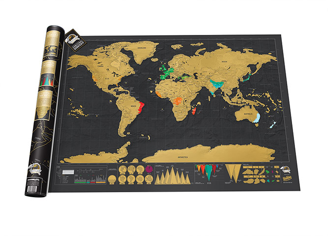 Map gift guide: MMap gift guide scratch map