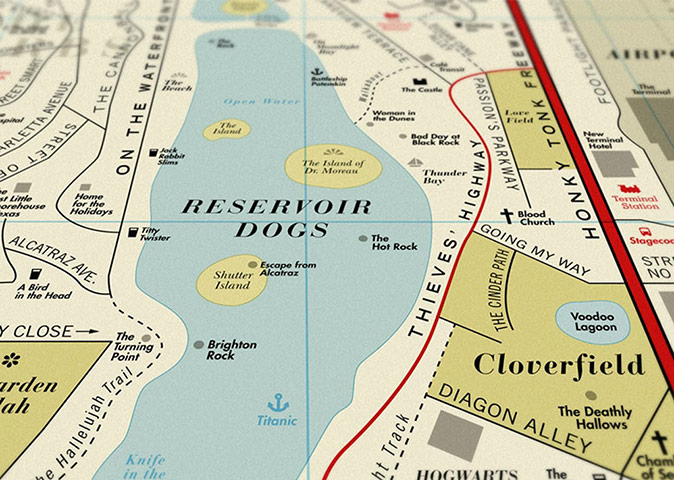 Map gift guide: MMap gift guide film map close up