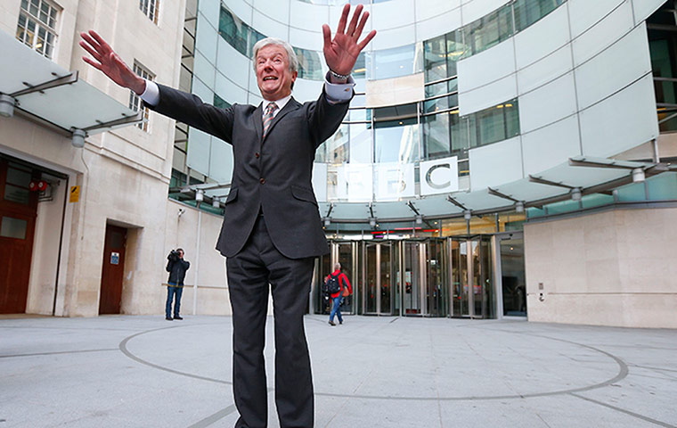 Media 2013: Tony Hall arrives at New Broadcasting House