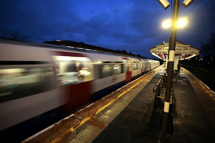 Looking back New Years: Tube train on 2 January 2007