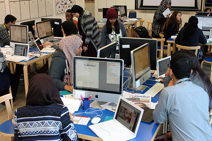 Ed Centre Editorial teams: All the teams busy creating their papers