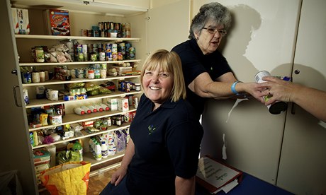 Ruth Fox at the food bank East Cleveland Baptist Church in Redcar