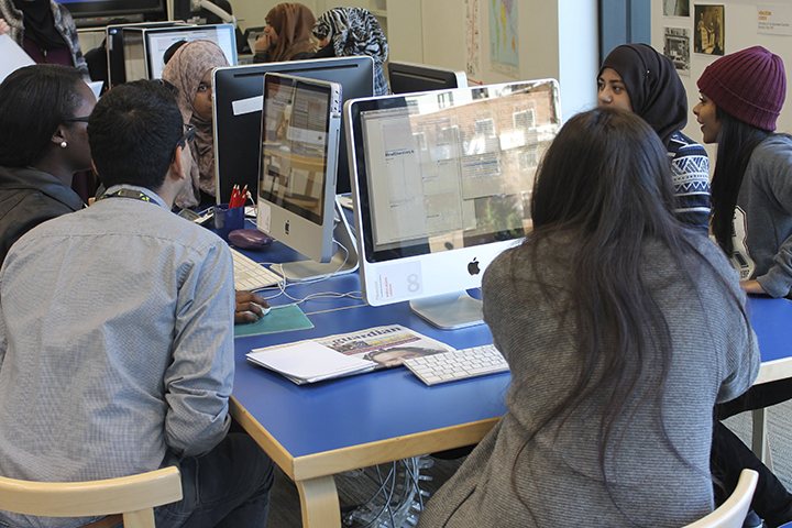 Students allocate editorial roles and begin finding stories for their section