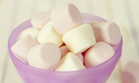 Bowl of marshmallows