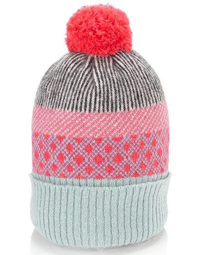 wish list: bobble hats: Striped Fair Isle