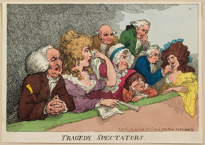 Rowlandson: Tragedy Spectators