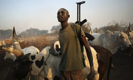 South Sudan cattle herder