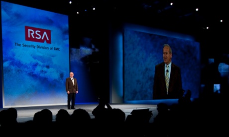 RSA chief executive Art Coviello speaks in 2010