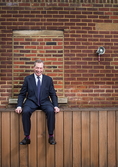 portraits of year: Nigel Farage Leader of the United Kingdom Independence Party (UKIP)