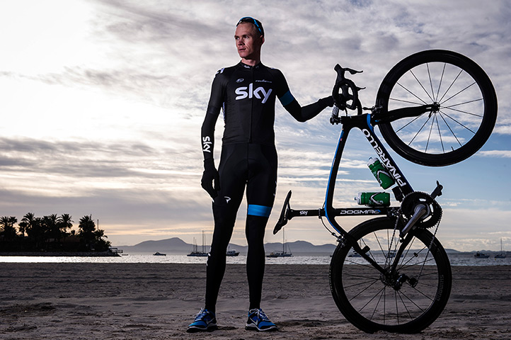 portraits of year: Chris Froome, Team Sky road cyclist. 2nd in 2012 Tour de France and 3rd in 