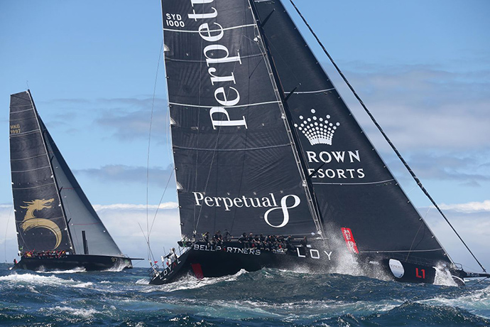 Sydney to Hobart: Perpetual Loyal and Beau Geste leave Sydney Harbour