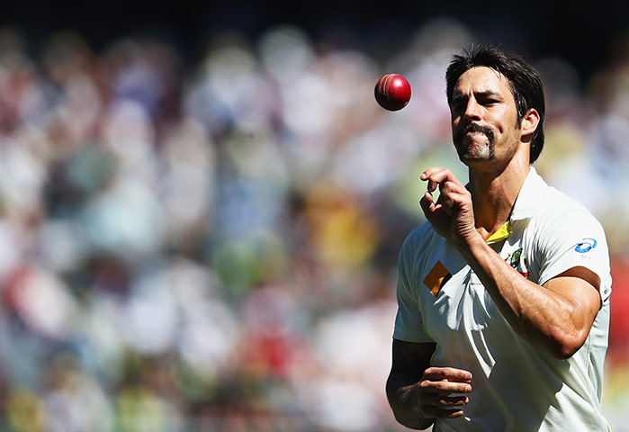 fourth test day 1: Mitchell Johnson 