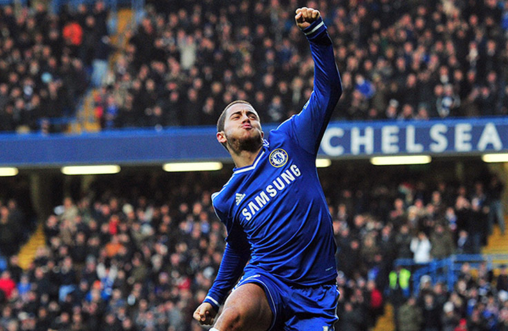Premier League Boxing3: Chelsea's Belgian midfielder Eden Hazard