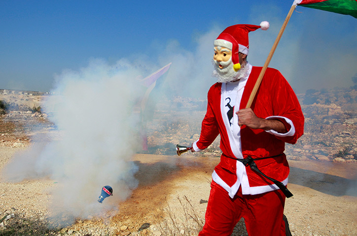 10 photo highlights: protest against the West Bank separation barrier near Bilin