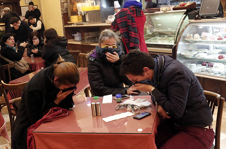 Turkey unrest: people recovering in shop