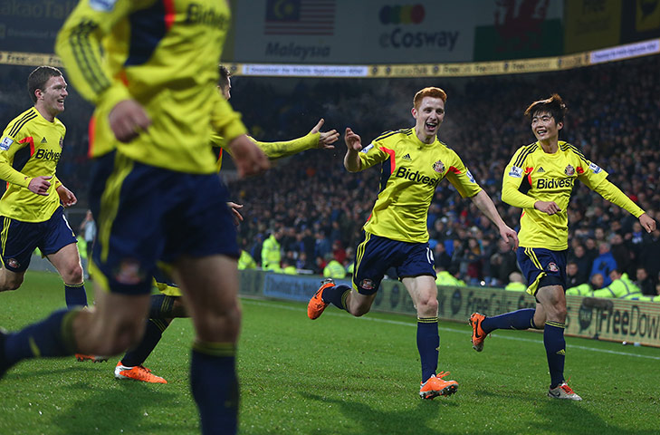 premier league: Jack Colback celebrates
