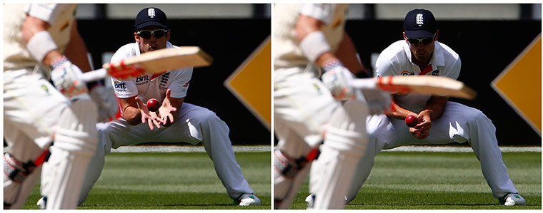cricket-: A combination photo shows England's Cook