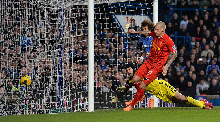 football: Liverpool's Slovakian defender Martin Sk