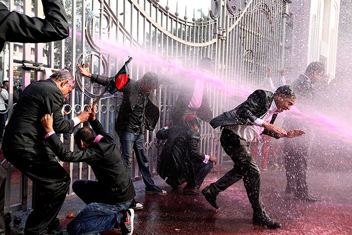 the weekend in pictures: pro-democracy rally in Bangladesh