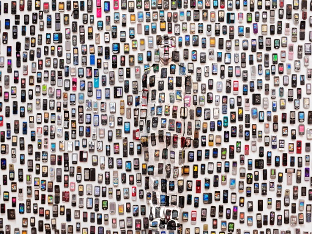 'Mobile Phones' by Liu Bolin in Beijing, China.
