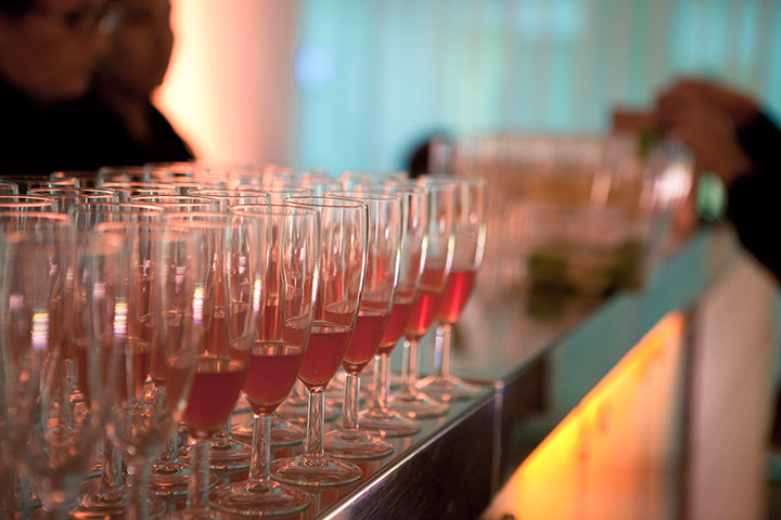 Student Media Awards 2013: Cocktails in preparation for the students arrival