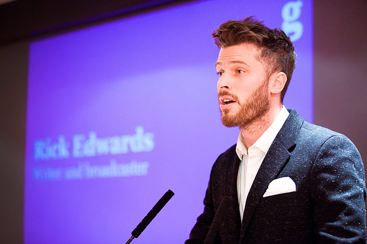 Student Media Awards 2013: host Rick Edwards