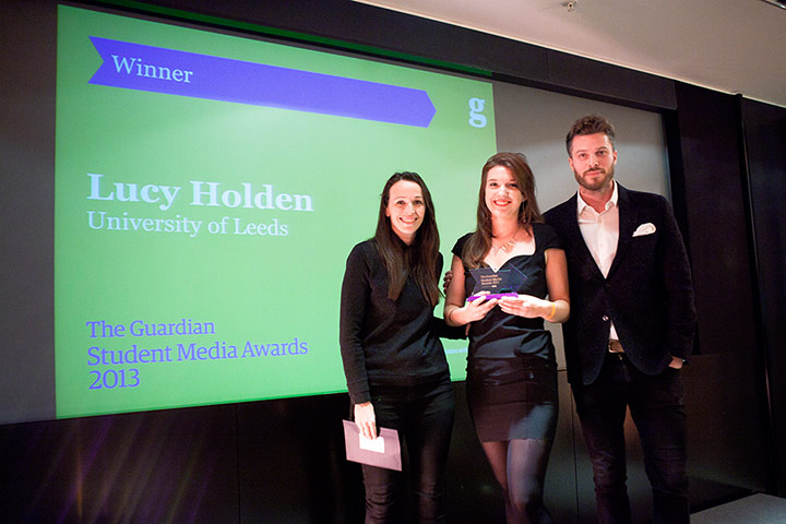Student Media Awards 2013: Student Feature Writer of the Year winner
