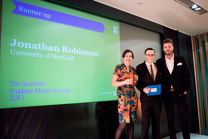 Student Media Awards 2013: Student Reporter of the Year - Runner-up