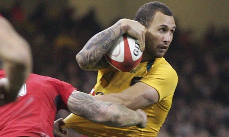 Quade Cooper in action against Wales