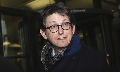 Guardian editor, Alan Rusbridger, arrives to face the home affairs select committee on the NSA leaks