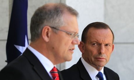 Tony Abbott with Scott Morrison
